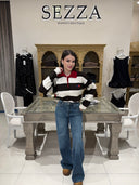%100 Pamuk Wide Leg Jean-Yeşil