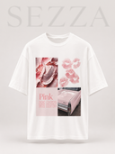 Owersize Pembe Baskılı Tşhirt