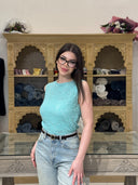 Dantel Desen Triko Bluz