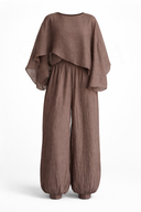 PAÇA LASTİKLİ KIRIŞIK FORM PANTOLON