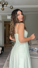 Cepli Midi Elbise