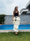 Cotton Çok Yönlü Mini Elbise ; Etek